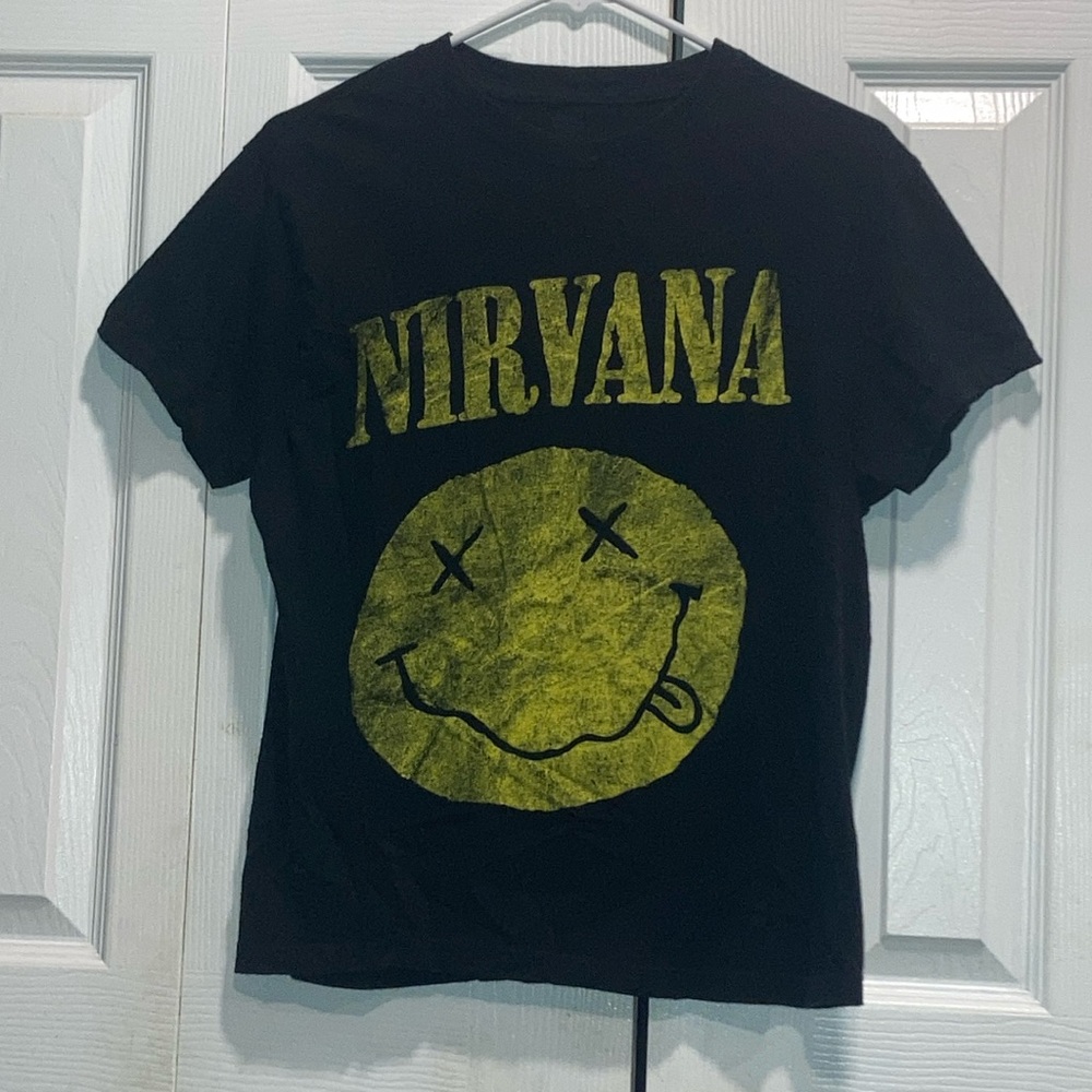 Nirvana T Shirt uni-sex Black Small S Graphic Tee